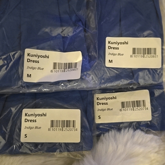 NWT! Harshman, Kuniyoshi Ruched Keyhole Mini Dress, Indigo Blue-Multi Sizes-$294 - Picture 4 of 4